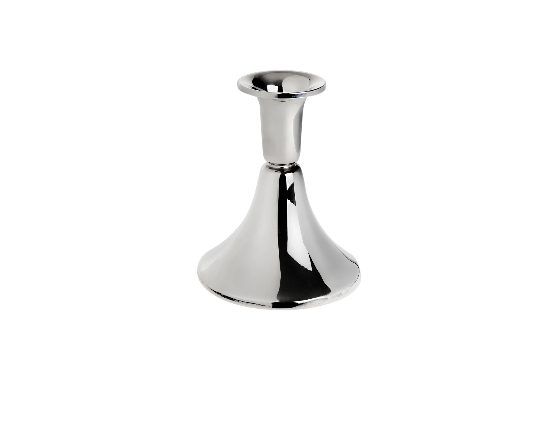 Candlestick Silver One Flame In Danish Style Selezione Zanolli 140943 017tf12