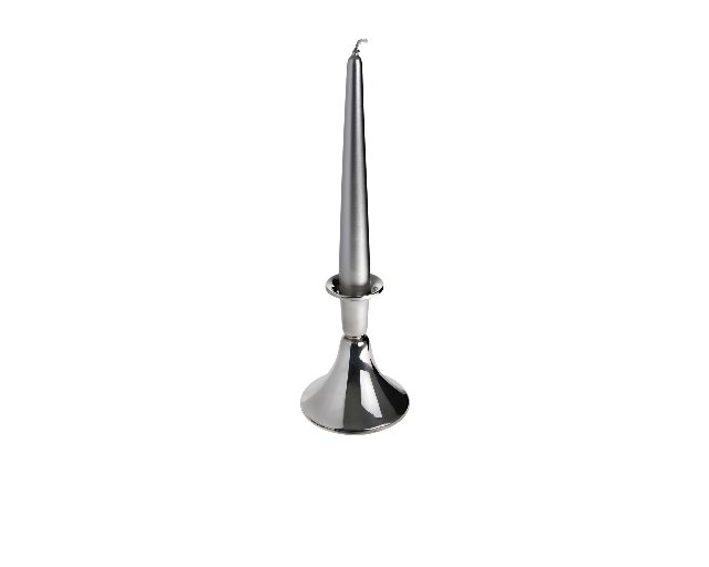 Candlestick Silver One Flame In Danish Style Selezione Zanolli 140943 017tf12