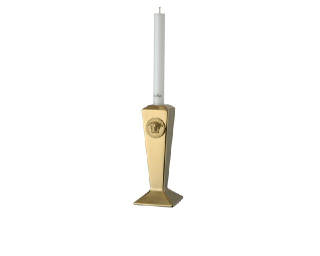 Candlestick medusa gold porcelain