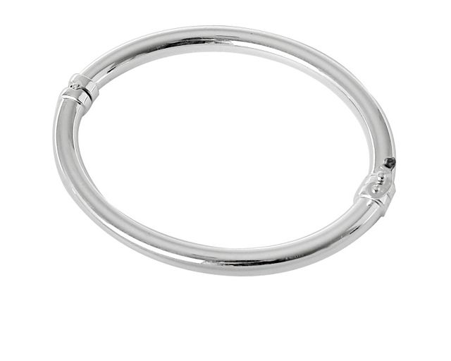 Bracciale rigido ovale argento