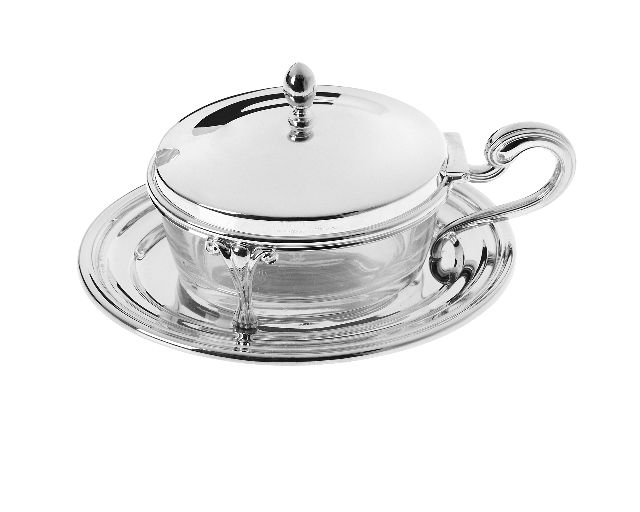 Formaggiera argento in stile inglese