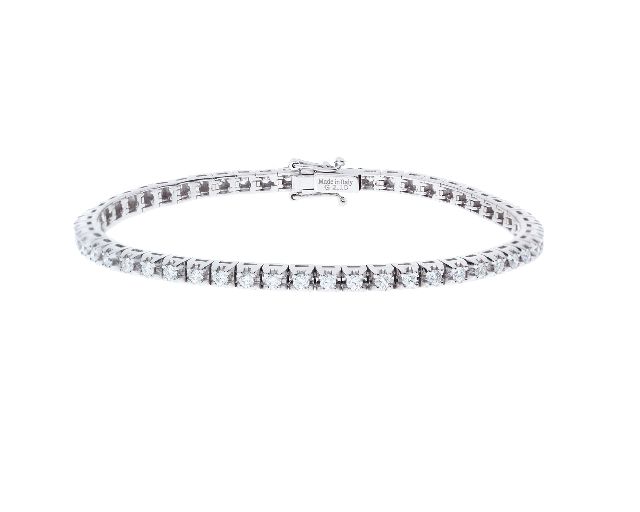 Tennis bracelet gold 750‰ diamonds ct. 2.10