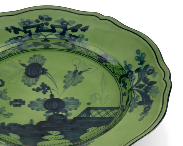Vassoio Rotondo Oriente Italiano Malachite Porcellana Richard Ginori 180437 F00300vs2100310a57