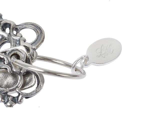 Mazzo Di Chiavi Argento Con Piastrina E Sacchetto Portaconfetti Selezione Zanolli 167821 630rg902hx