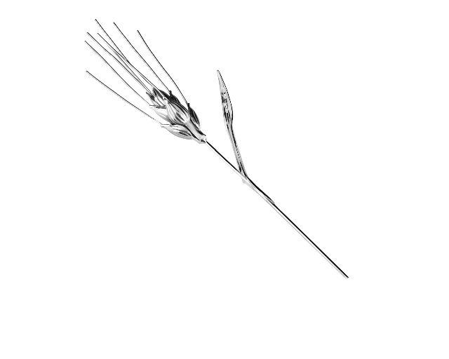 Bomboniera spiga argento