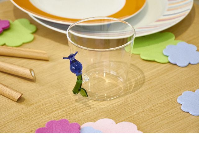 Bicchiere Tumbler Botanica Fiore Blu Ichendorf