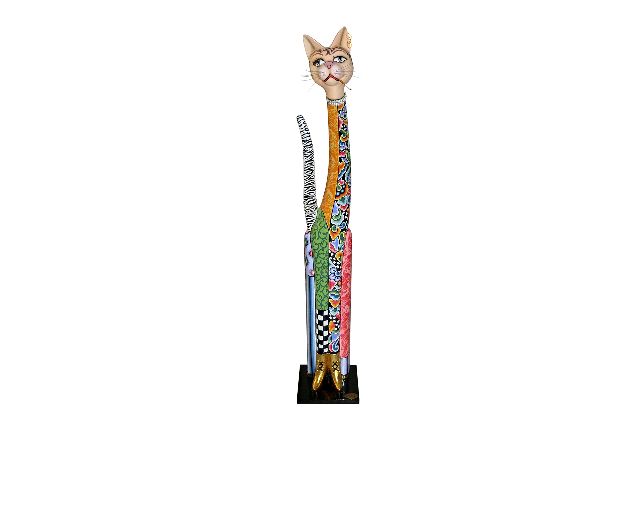 Cat samantha xxl hand painted