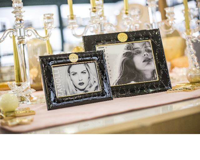 Portafoto frames argento bilaminato nero