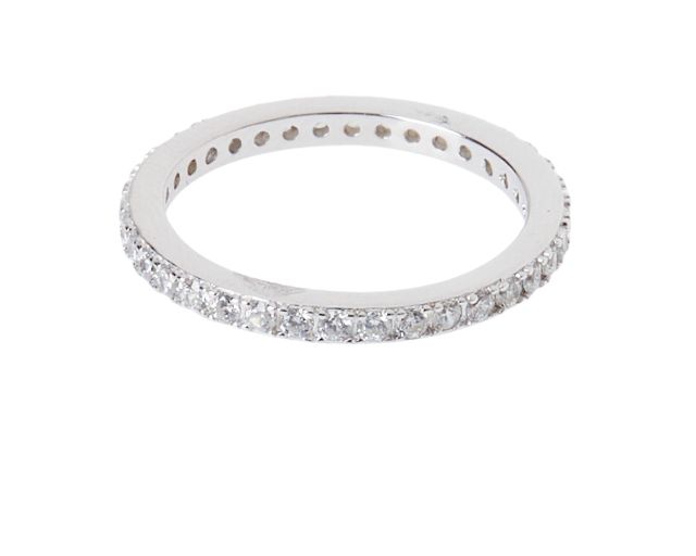 Anello luce argento con zirconi bianchi