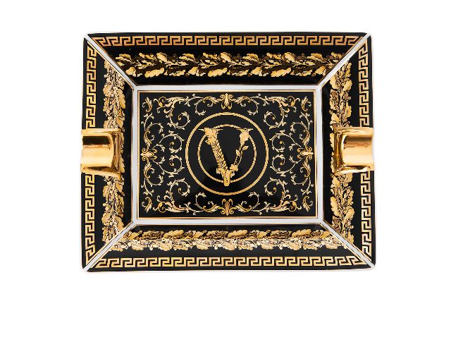 Ashtray virtus gala porcelain black