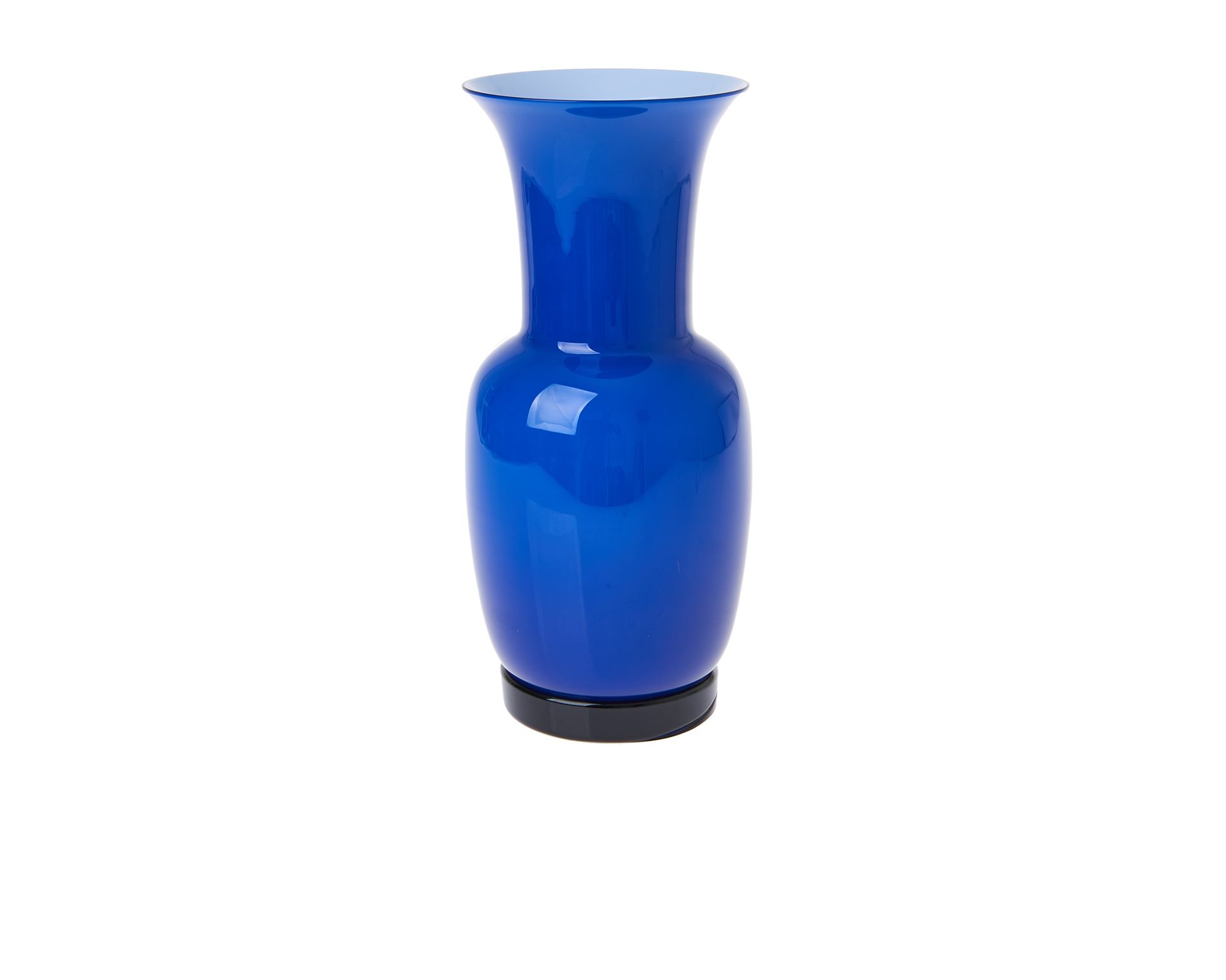Vaso Opalino Vetro Di Murano Zaffiro E Lattimo Venini 170905 93170622zala