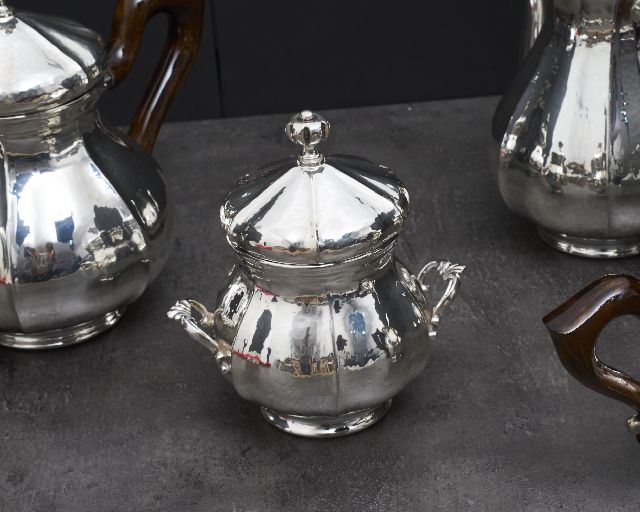 Tea And Coffee Service Silver 4 Pieces Zanolli Vintage 189644 Us0008499