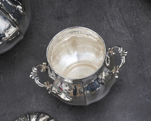 Tea And Coffee Service Silver 4 Pieces Zanolli Vintage 189644 Us0008499
