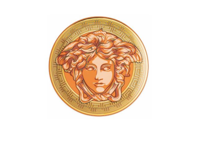 Fruit plate madusa amplified porcelain orange