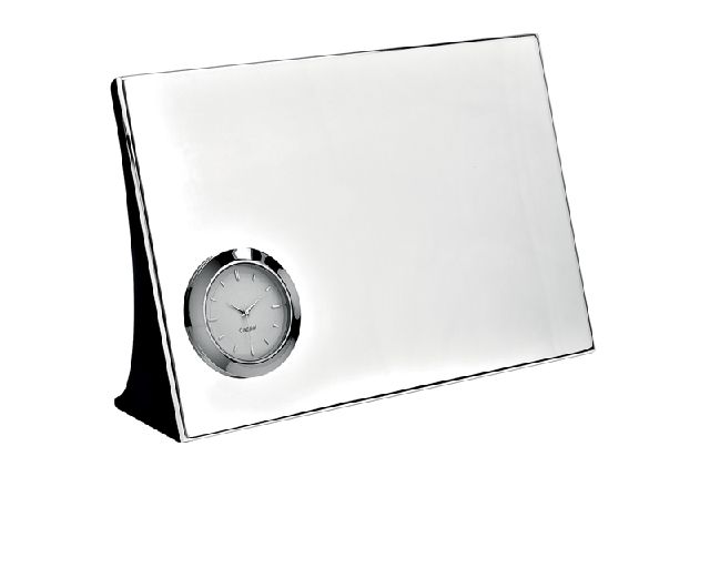 Orologio da tavolo silver plated con luxury box