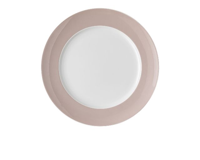 Dinner plate sunny day rose powder porcelain