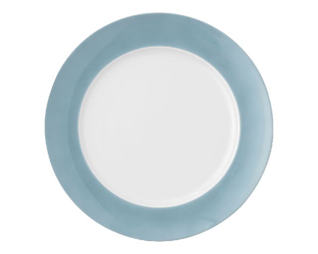 Dinner plate sunny day soft blue porcelain