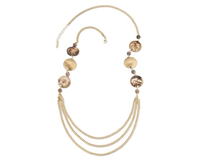 Necklace aurelie brass