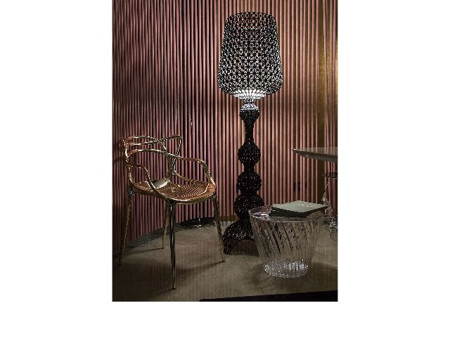 Lampada kabuki nera con dimmer