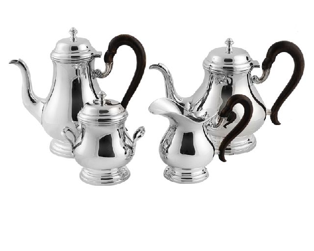 Coffee set english silver for 12 people