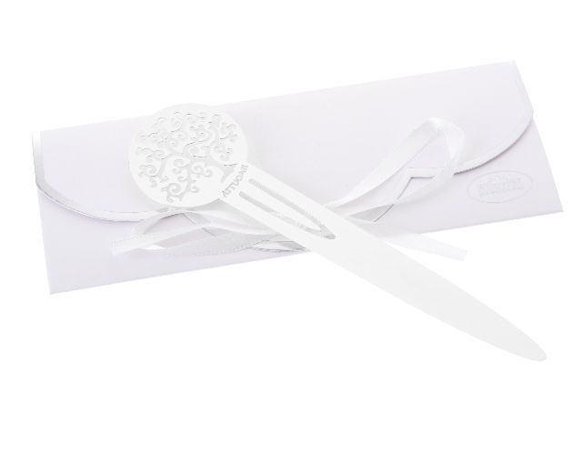 Paper Knife And Bookmark Tree Of Life Silver Plated Selezione Zanolli
