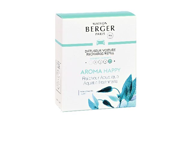 Car diffuser refills aroma happy fraicheur aquatique