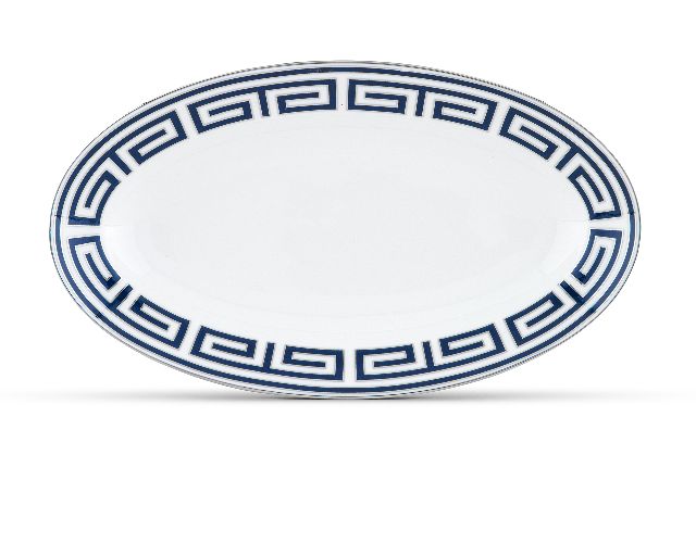 Pickle dish labirinto zaffiro porcelain