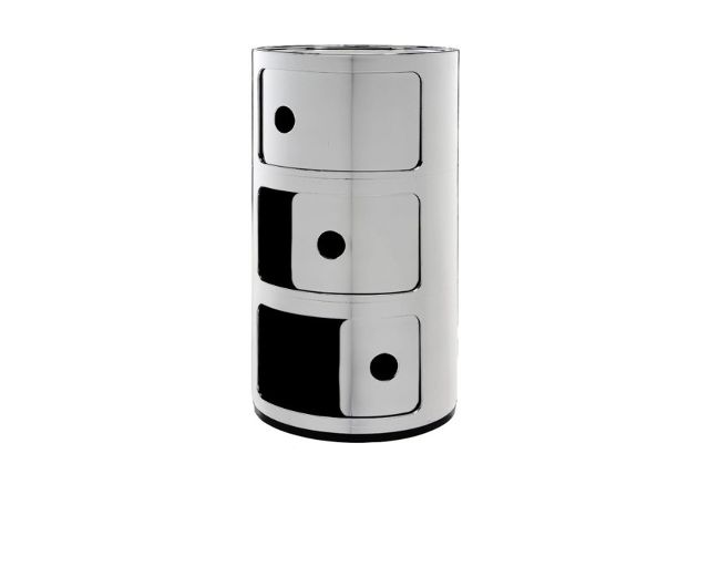 Drawer Componibile Metal Three Elements Chromed Kartell 185093 90605967xx