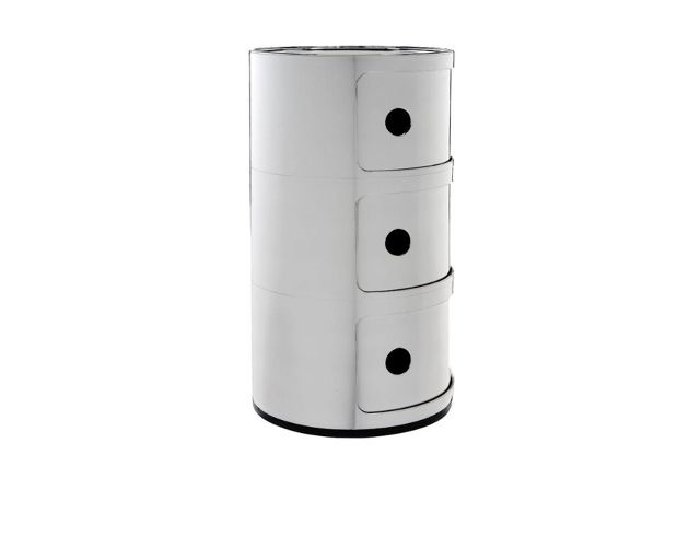 Drawer Componibile Metal Three Elements Chromed Kartell 185093 90605967xx