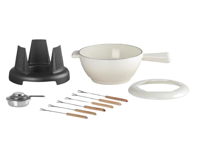 Set Fonduta Savoiarda Ghisa Meringue Le Creuset