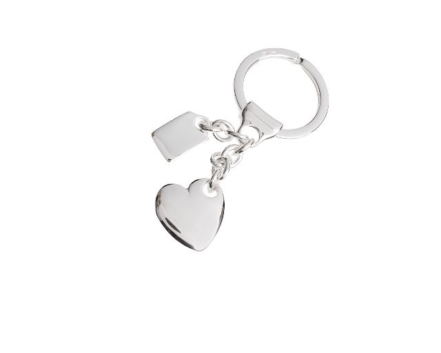 Portachiavi Cuore Argento Con Piastrina Selezione Zanolli 165456 834pc417