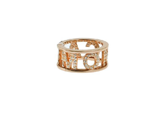 Anello my name is argento con zirconi