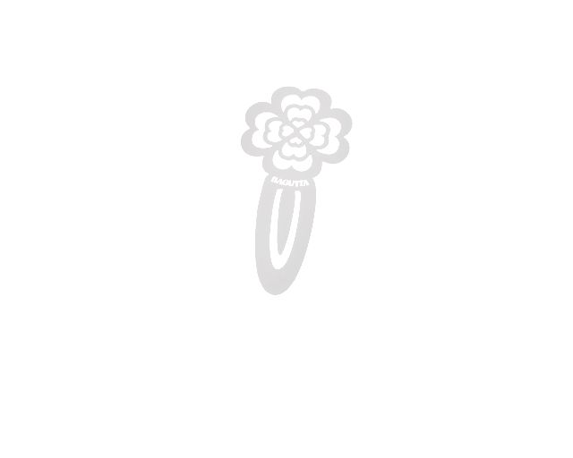 Segnalibro fiore silver plated