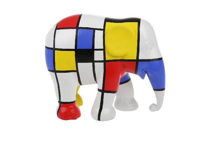 Elephant parade hommage to mondriaan