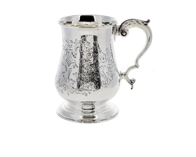 Mug argento 265 grammi londra (gb) 1868-1869