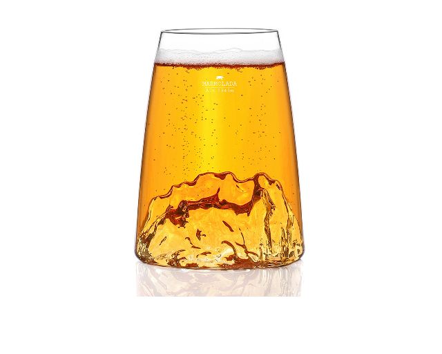 Long drink glass topographic marmolada
