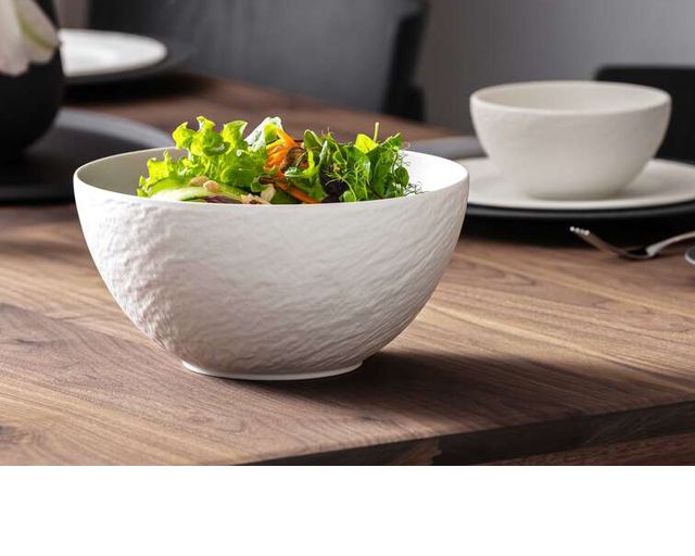 Salad Bowl Manufacture Rock Porcelain White Villeroy E Boch
