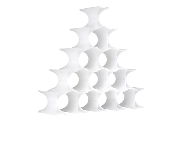 Portabottiglie infinity bianco per 16 elementi