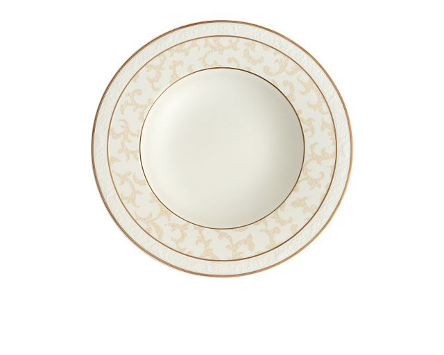 Soup plate ivoire porcelain