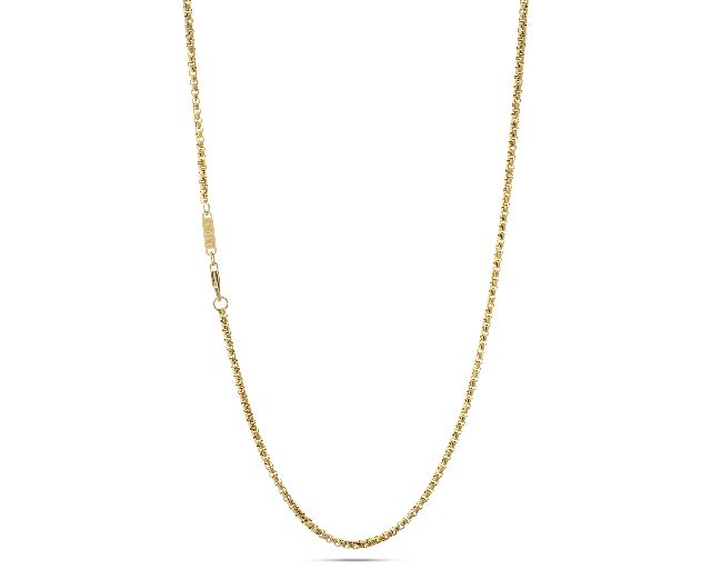 Collana uomo acciaio dorato