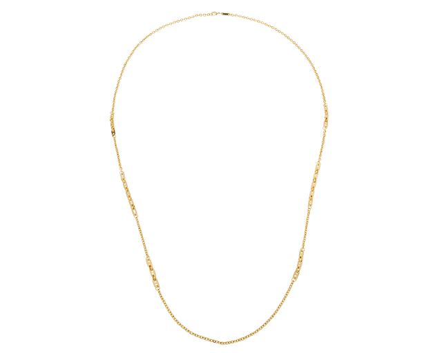 Necklace dinamica in gilded bronze