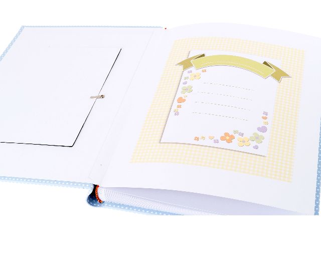 Album Sleepy Teddy Bear Pvd Silver With Picture Frame Blue Selezione Zanolli 167708 875pu851225ac