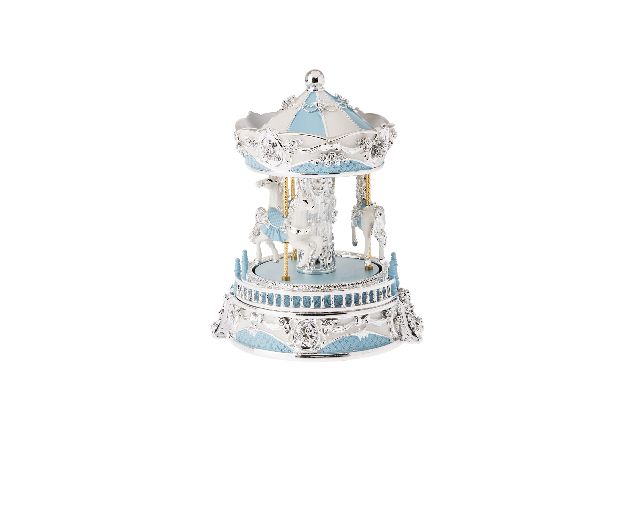 Music Box Horses Carousel Blue Selezione Zanolli 165877 592b419002a
