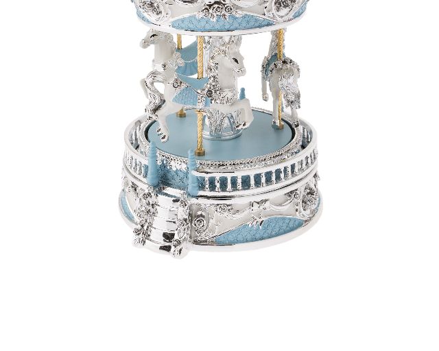 Music Box Horses Carousel Blue Selezione Zanolli 165877 592b419002a