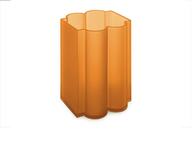 Vaso Okra Basso Arancione Kartell