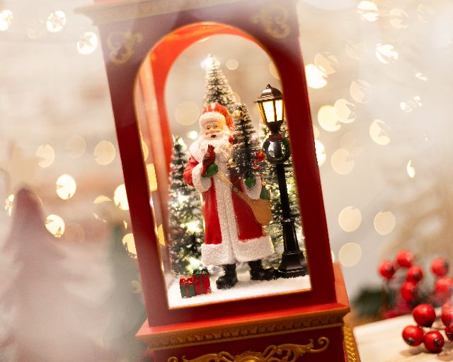 Idea Regalo Natale Lanterna Babbo Natale Bianca Selezione Zanolli 190389 592ntn50109ro