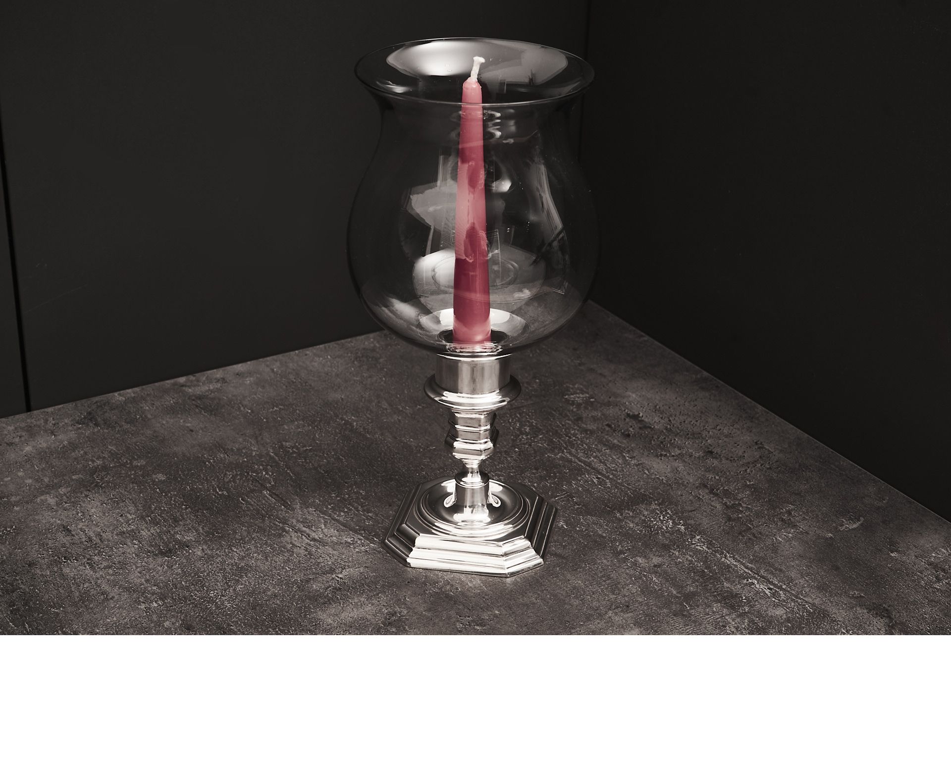 Low Candlestick Silver Zanolli Vintage 185650 Us0007085
