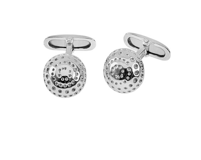 Gemelli argento mezzesfere traforate