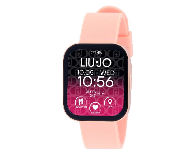 Smartwatch donna voice curved rose gold