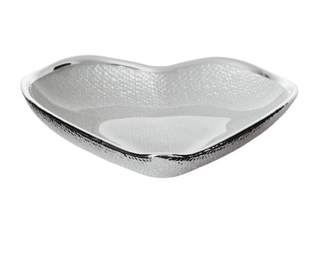 Heart Saucer Mother Of Pearl With Sugared Almonds Selezione Zanolli 179774 488457166hx